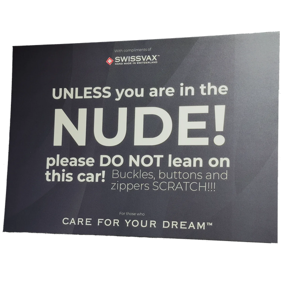 "Nude" Flyer – statement-kort til bilentusiaster
