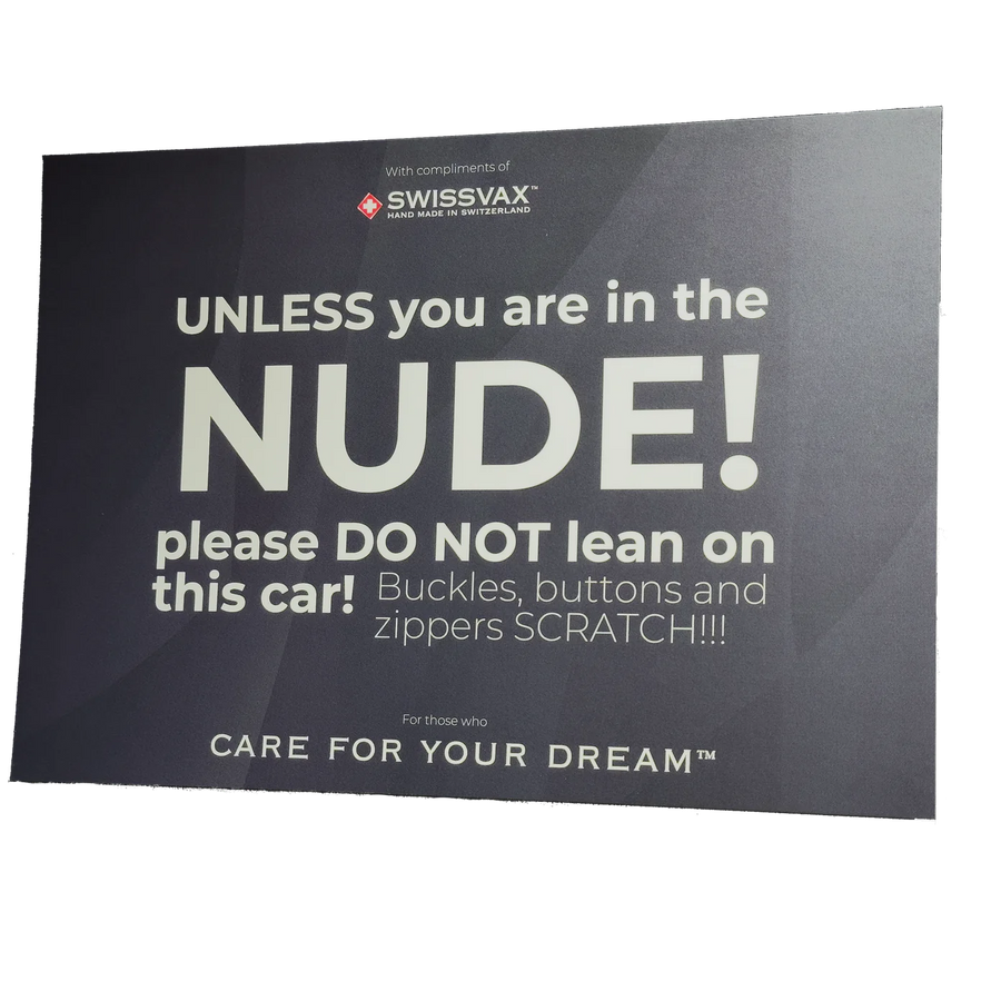 "Nude" Flyer – statement-kort til bilentusiaster